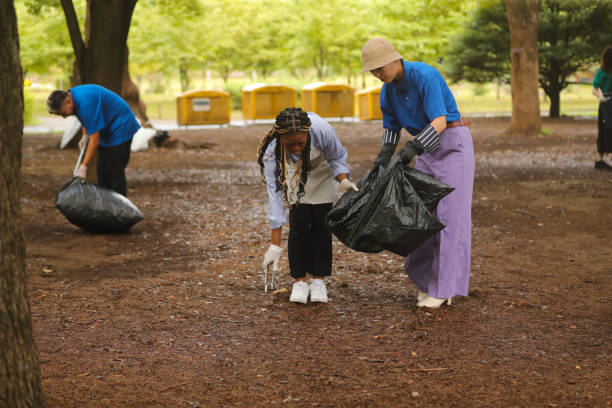 istock Volunteers of diverse backgrounds working as a team 1415809634