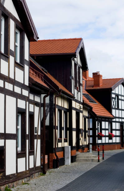 istock Details of half timbered old houses, 1415817218
