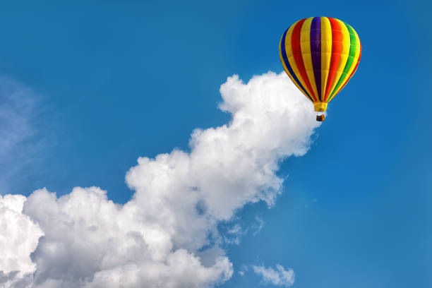 istock Multicolored hot air balloon. 1415817230