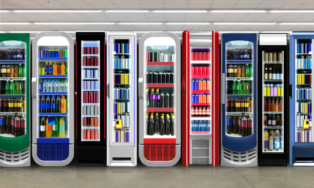 istock Supermarket slim fridges 1415820184