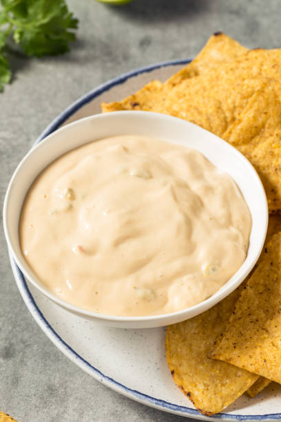 istock Homemade Creamy White Queso Dip 1415821033
