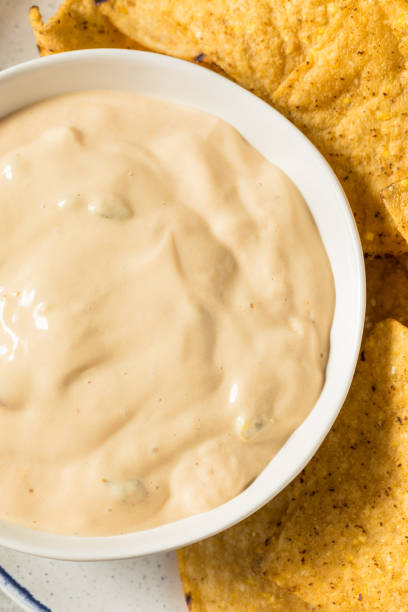 istock Homemade Creamy White Queso Dip 1415821125