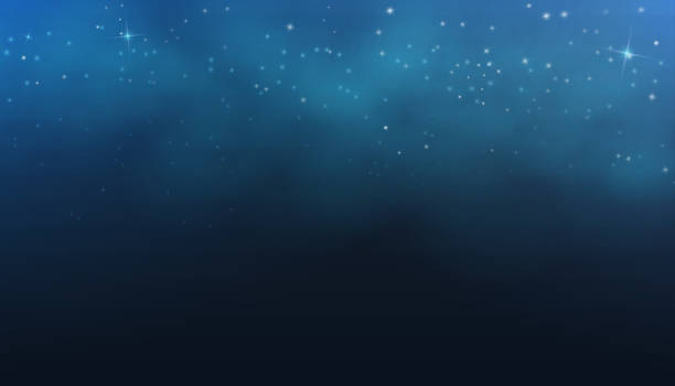 istock Night sky with stars and the Milky way in the distance. 1415826989