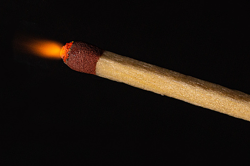 A matchstick with flame