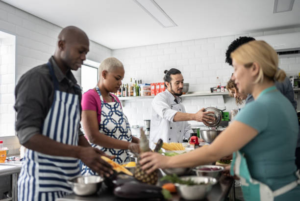 istock Adult students during cooking class 1415832095