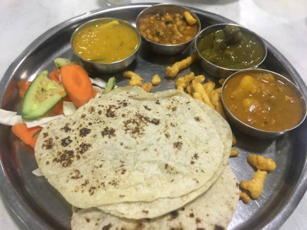 istock Indian Gujrati Vegeterian Thali 1415832480
