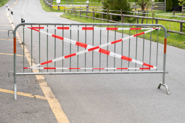 istock Barrier on a small way in Vaduz in Liechtenstein 1415832935