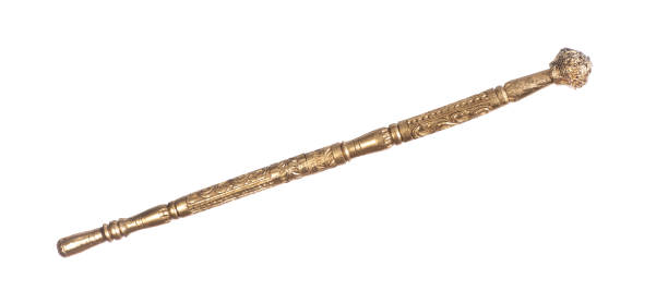istock golden cane for walking isolated on white background 1415841468