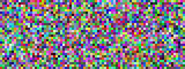 istock TV screen noise texture. Pixel colorful wallpaper. Abstract background. 1415845050