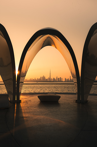 Sunset at Dubai Creek Harbour