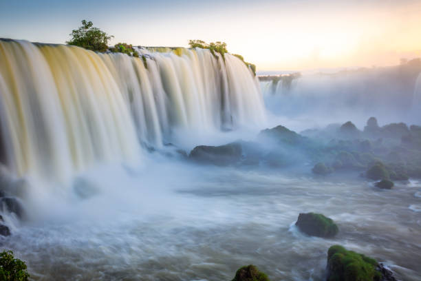 istock Iguazu Falls dramatic landscape, view from Brazil side, South America 1415857882