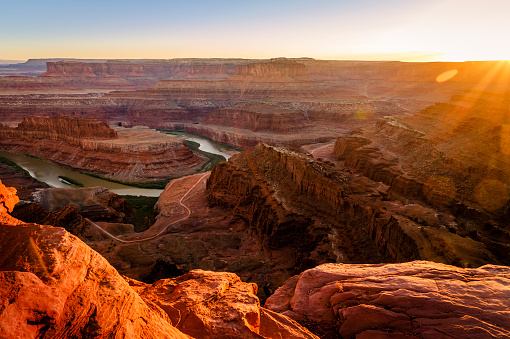 Colorado River from Dead Horse national park viewpoint , Utah, United States