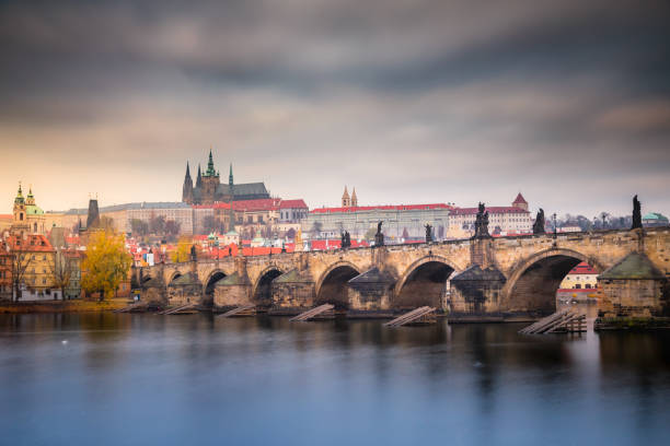 istock Charles bridge at dramatic dawn, Medieval Prague, Czech Republic 1415860977
