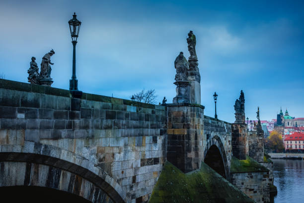 istock Charles bridge at dramatic dawn, Medieval Prague, Czech Republic 1415861498