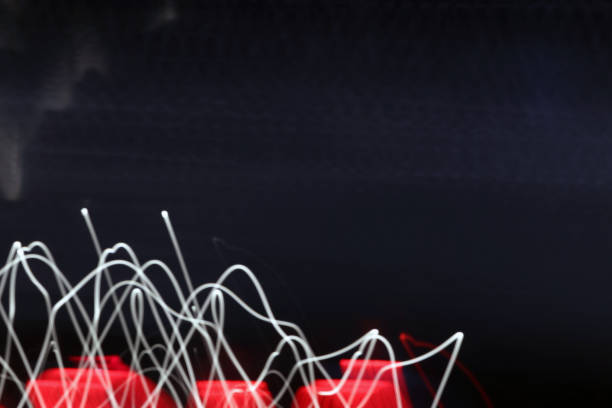 istock Abstract Color Lines - Night Life in Helsinki with a Long Shutterspeed 1415861780