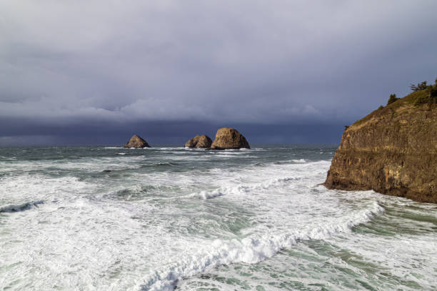 istock Image of a coastal sea in the Pacific Northwest 1415872746