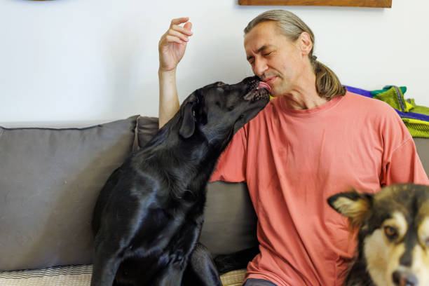 istock Getting kisses from my dogs 1415876309