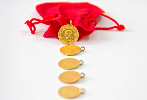 istock Turkish traditional gold coins 1415879271