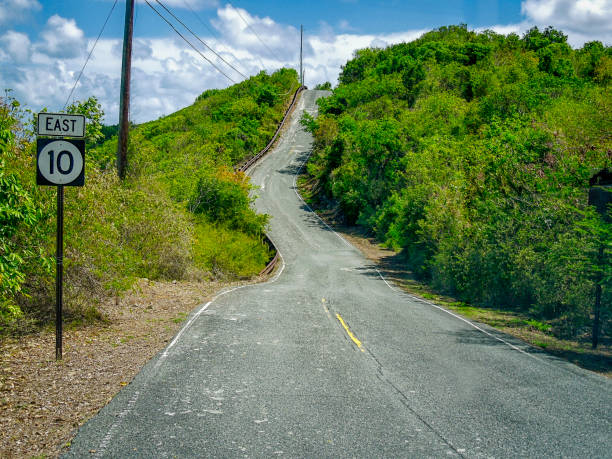 istock Highway on St John Island, USVI 1415886127