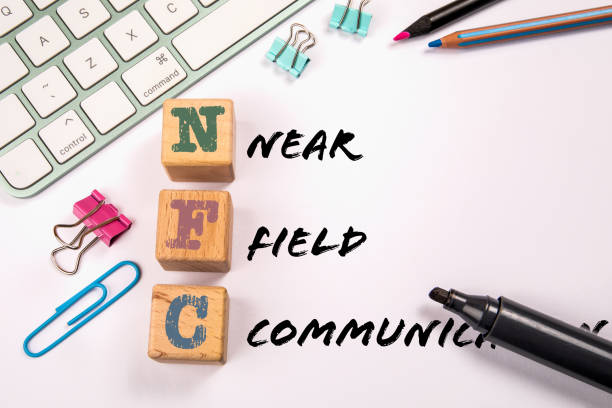 istock NFC - Near Field Communication. Computer keyboard on a white background 1415892342