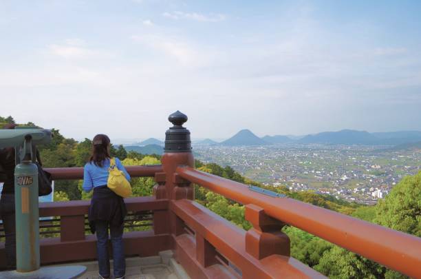 KAGAWA, JAPAN - APRIL 27, 2014: Kotohira Shrine in Kagawa, Japan.Known as \