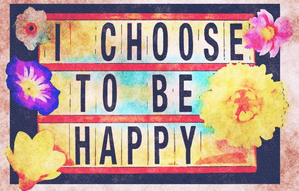 istock I Choose To Be Happy in Watercolour Theme 1415899716
