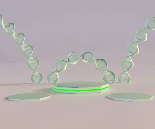 istock DNA scientific product display podium 1415903361