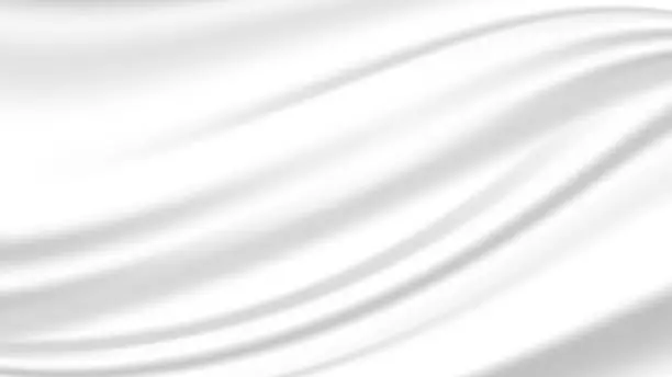 Vector illustration of White fabric texture. Vector illustration.