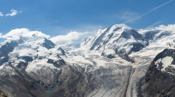 istock View from Gornergrat to Dufourspitze and Monte Rosa Glacier, Wallis, Switzerland. 1415905797