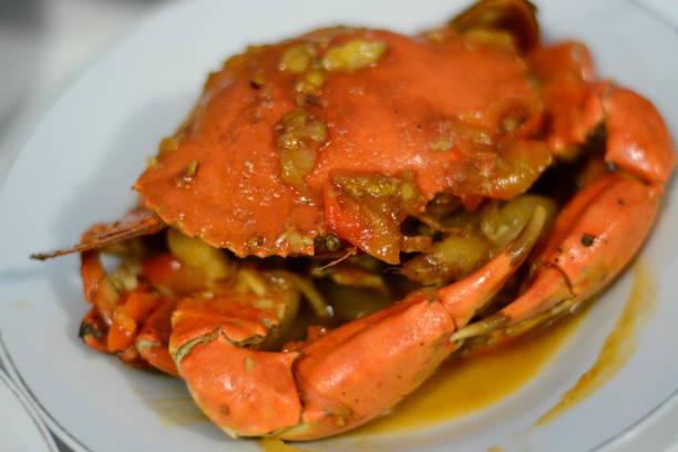 istock Crab processed with spicy and delicious Indonesian recipes. 1415906701