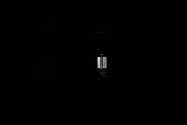 o porão escuro do prédio - basement spooky cellar door - fotografias e filmes do acervo