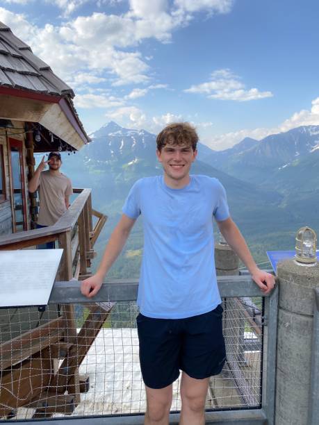 istock Brothers on a Hike - Girdwood, Alaska 1415911509