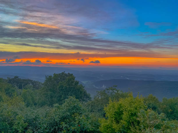 istock Colorful sunset in the Appalachian mountains 1415912815