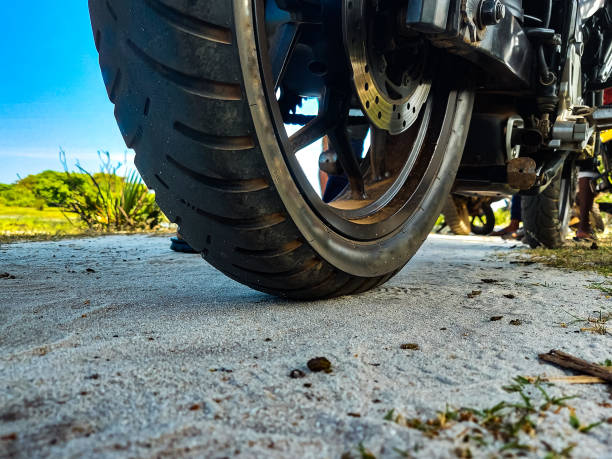 istock View of the tire from the ground 1415916583