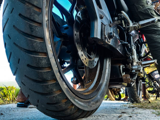 istock View of the tire from the ground 1415916599