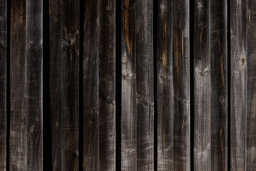 Panorama of Brown wood fence texture and background