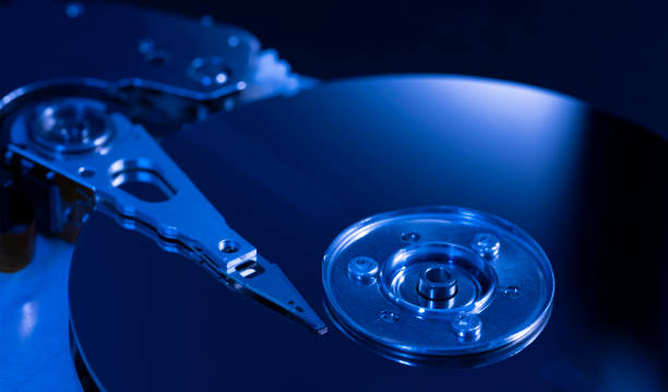 Harddrive HDD , Disassembled hard drive from the computer data hard drive backup disc hdd disk restoration restore recovery engineer stock photo