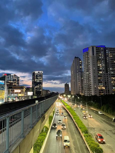 cityscape of gurugram city, haryana, india - haryana bildbanksfoton och bilder