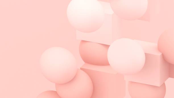 istock 3d bubbles. Spheres background. Abstract wallpaper. Flying geometric shapes. Trendy modern illustration. 3d rendering. Falling abstract balls. Colorful poster backdrop. Minimal style. 1415924984