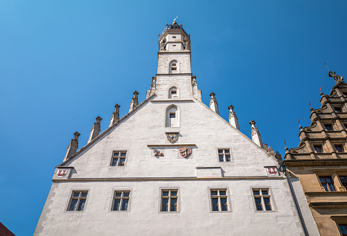 Germany, Rothenburg ob der Tauber, the facade of the Town Hall