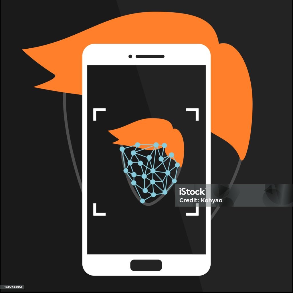 Facial Recognition Concept And Augmented Reality Technology Concept ...