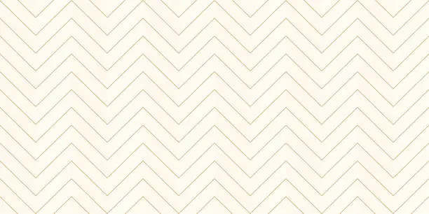 Vector illustration of Luxury background pattern seamless line zigzag abstract gold color design. Christmas background vector.