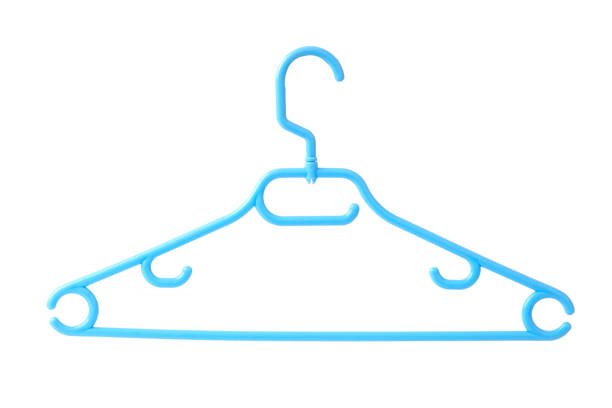 istock Blue plastic hanger isolated over the white background 1415935981
