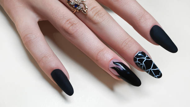 istock Step-by-step instructions for nail extension on gel tips. Manicure, hands in the foreground. 1415941313