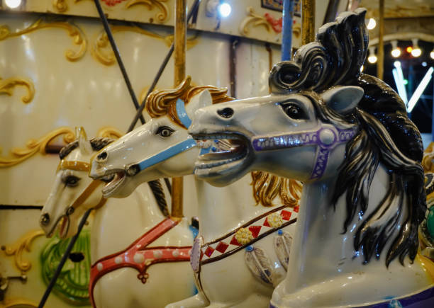 istock image of horse swing in fair. 1415944326