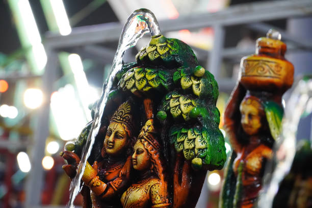 beautiful image of handmade wooden sculpture.