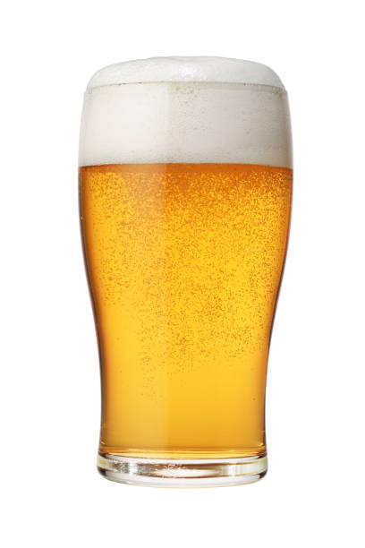 istock Beer glass isolated on white. 1415946590