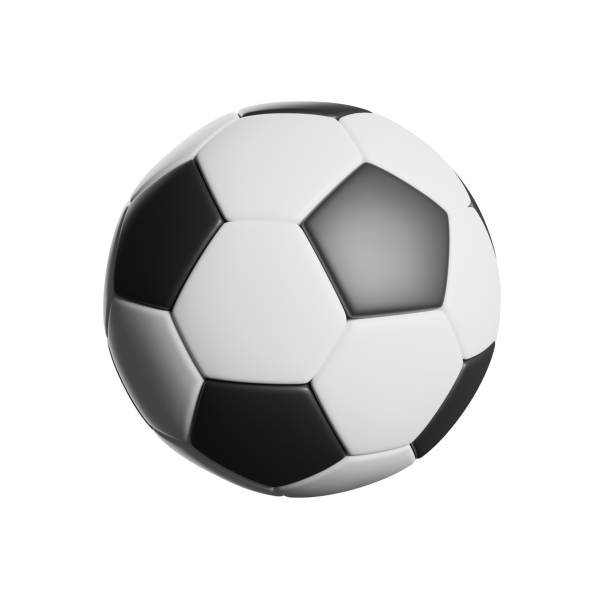 istock 3d soccer ball isolated on white background. 3D rendering 1415948446