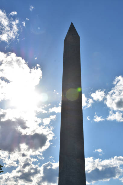 istock Rays of Sunshine Shining on Washington Monument 1415952894