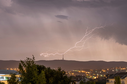 Lightning strikes La Spezia